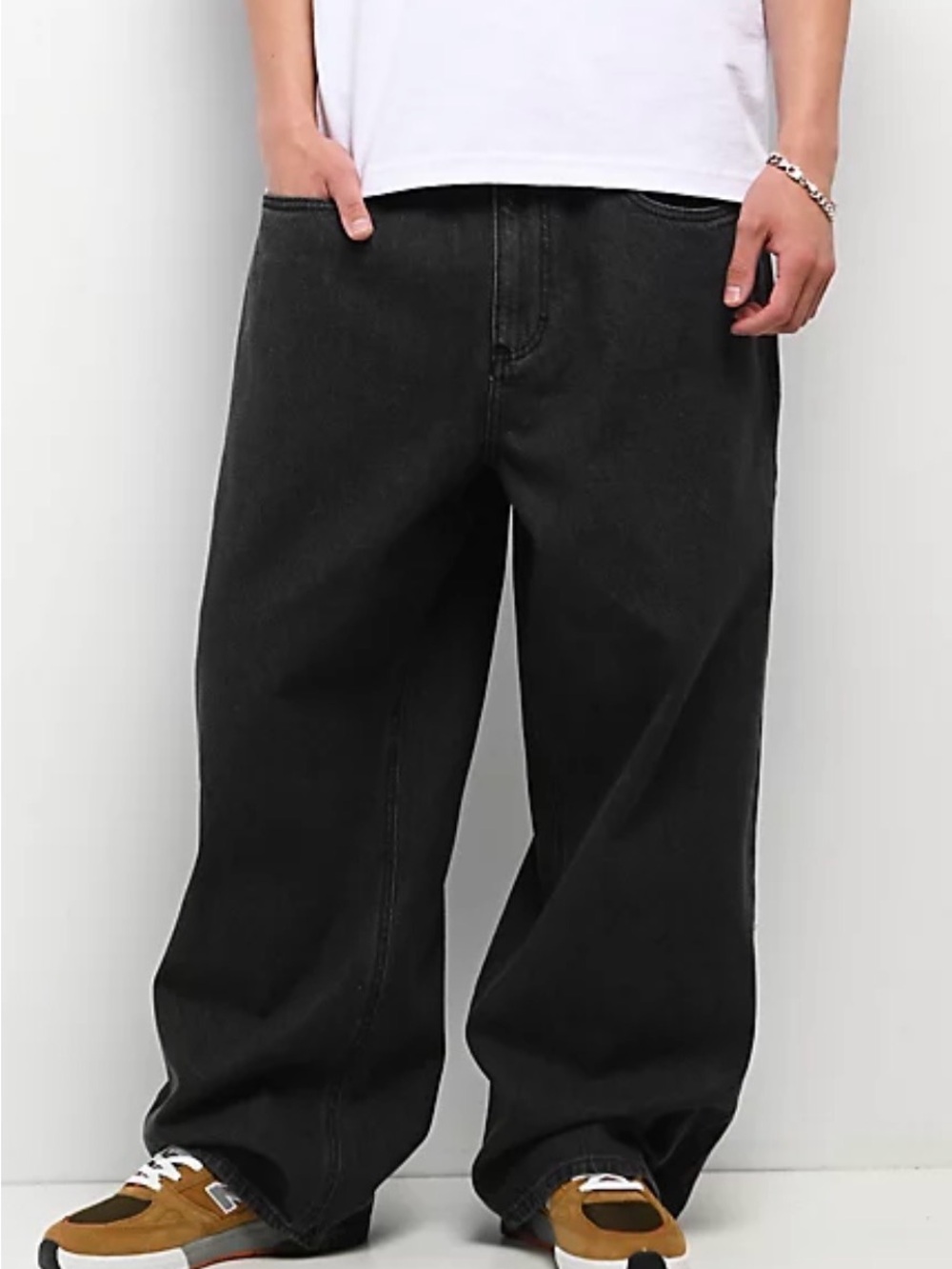 Empyre Deck Ultra Wide Charcoal Skate Jeans